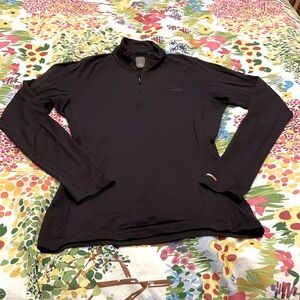 Icebreaker Bodyfit 200 1/4 Zip Base Layer Deep Purple Size Medium Snug Fit GUC